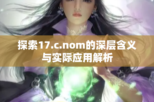 探索17.c.nom的深层含义与实际应用解析